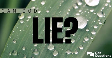 god lie.